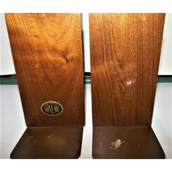 Laser Works Bookends Walnut Sailing Ship Laser Etched Made in USA - Picture 3 of 7